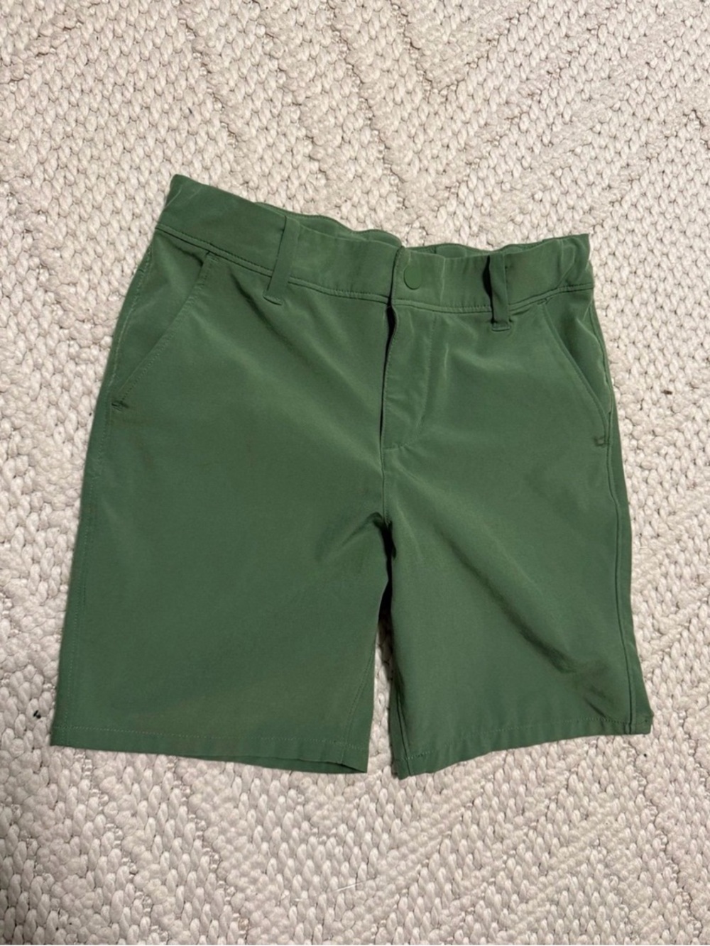 NWOT, Janie and Jack quick dry green shorts, size 8